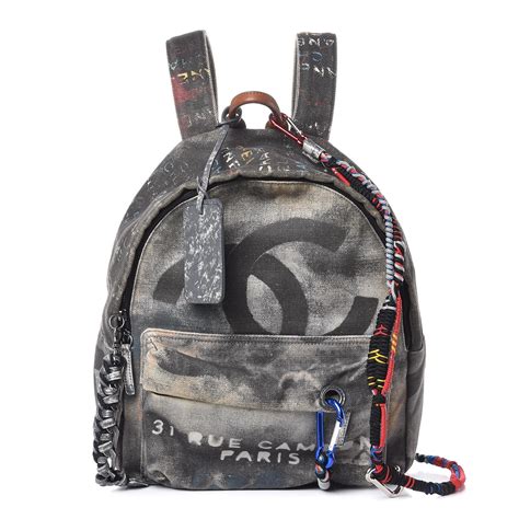 cheap chanel graffiti backpack|authentic Chanel graffiti backpack.